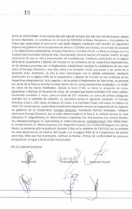 Acta escrutinio
